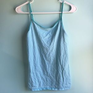 Mossimo blue & white striped camisole